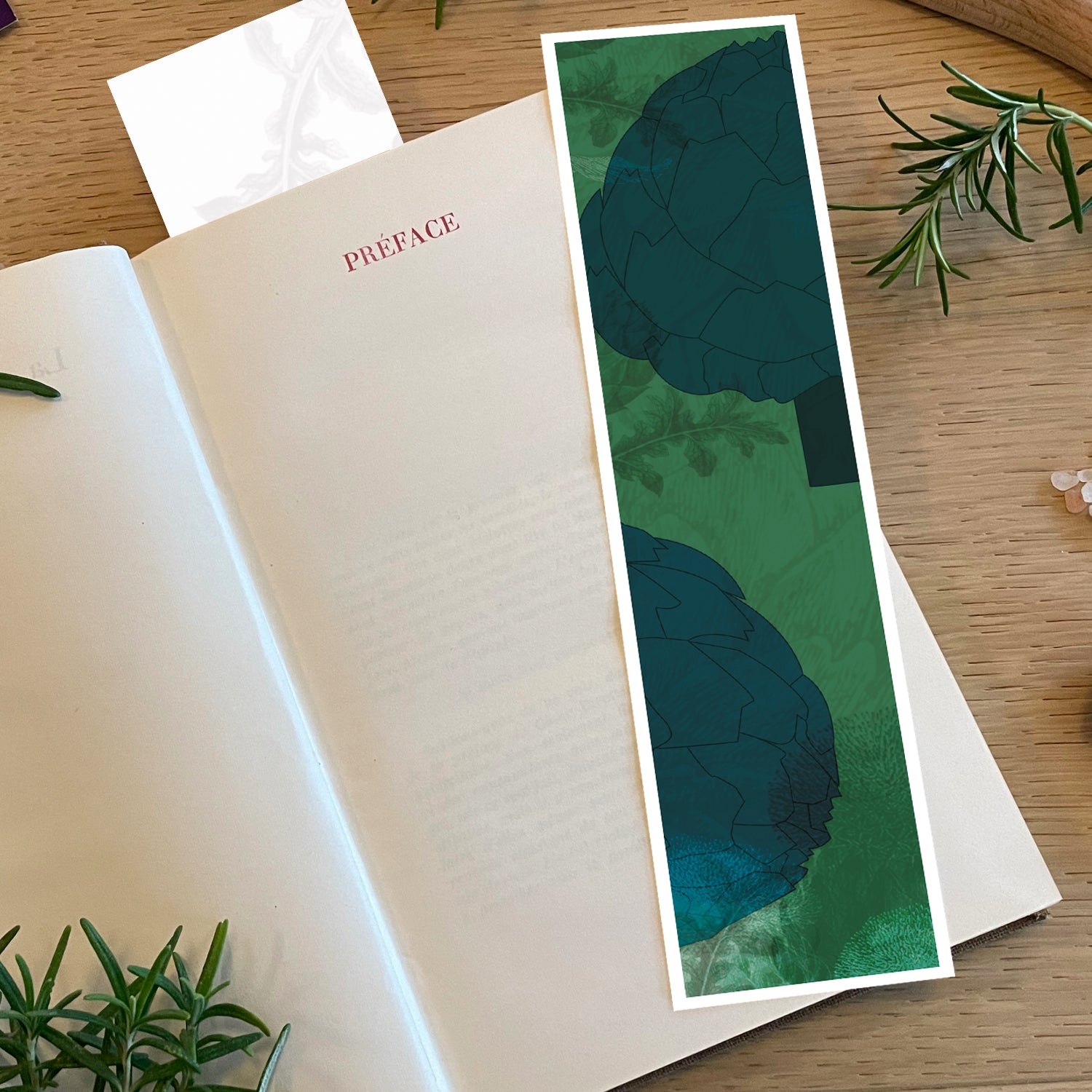 Marque-pages - Artichaut vert