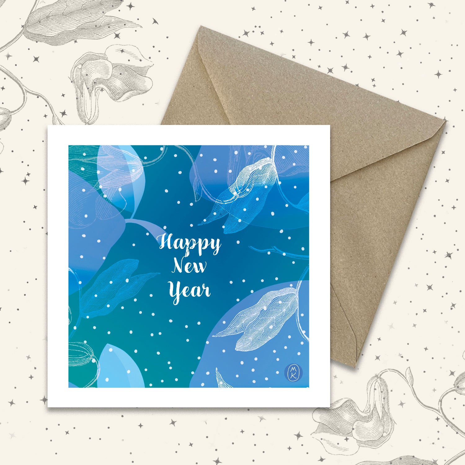 Carte carrée - Happy New Year !