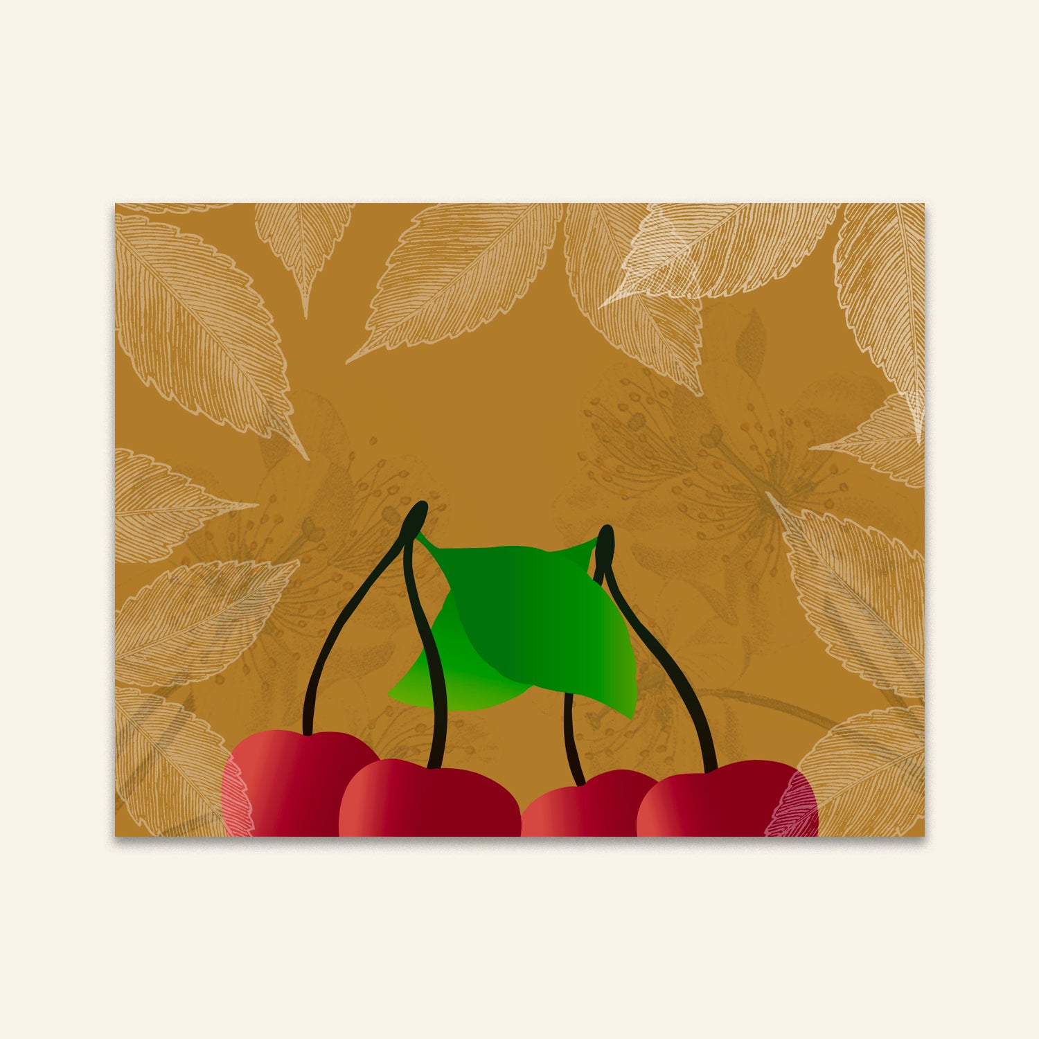 Carte A6 - Cerises