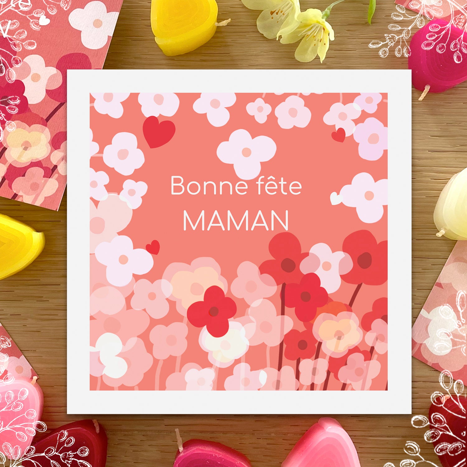 Carte carrée - Bonne fête !
