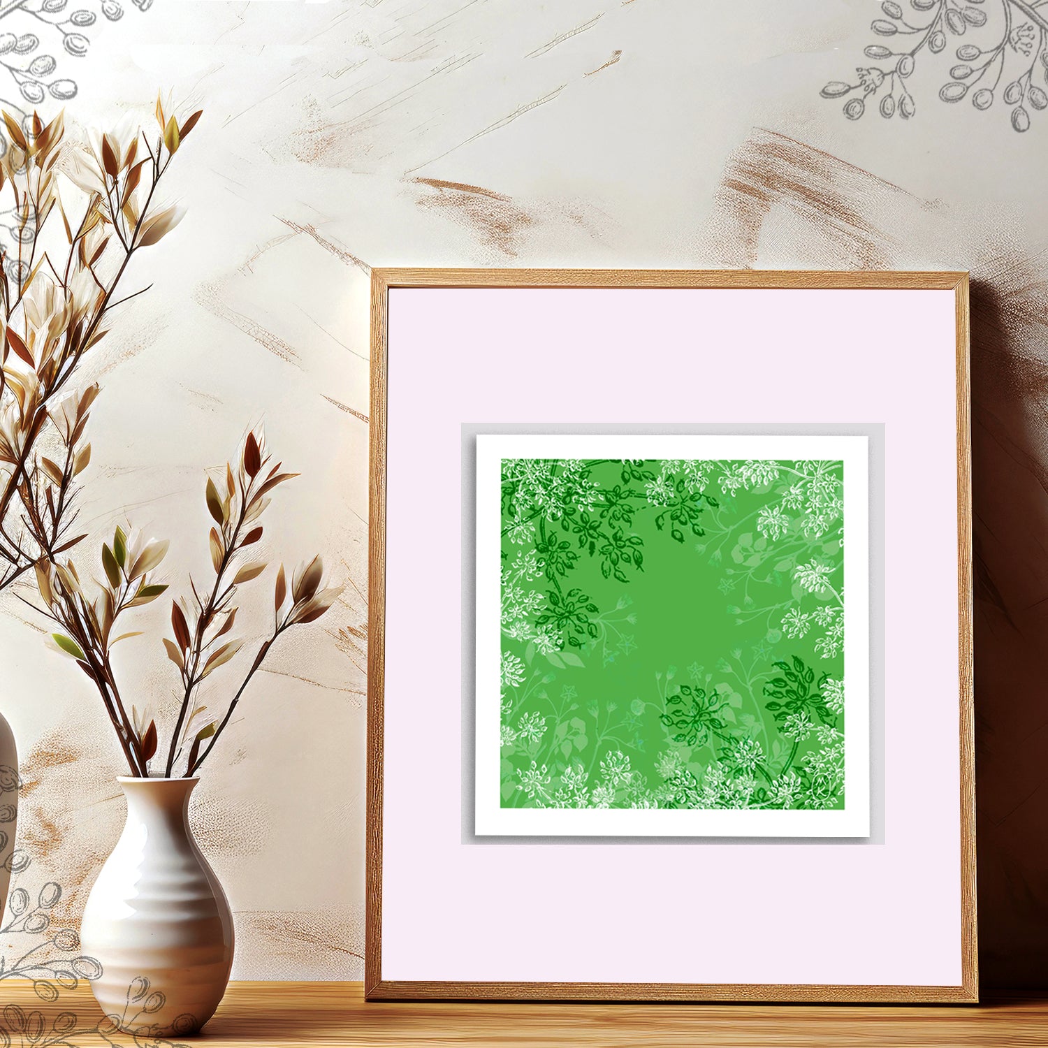 Carte carrée - Vert Printemps !