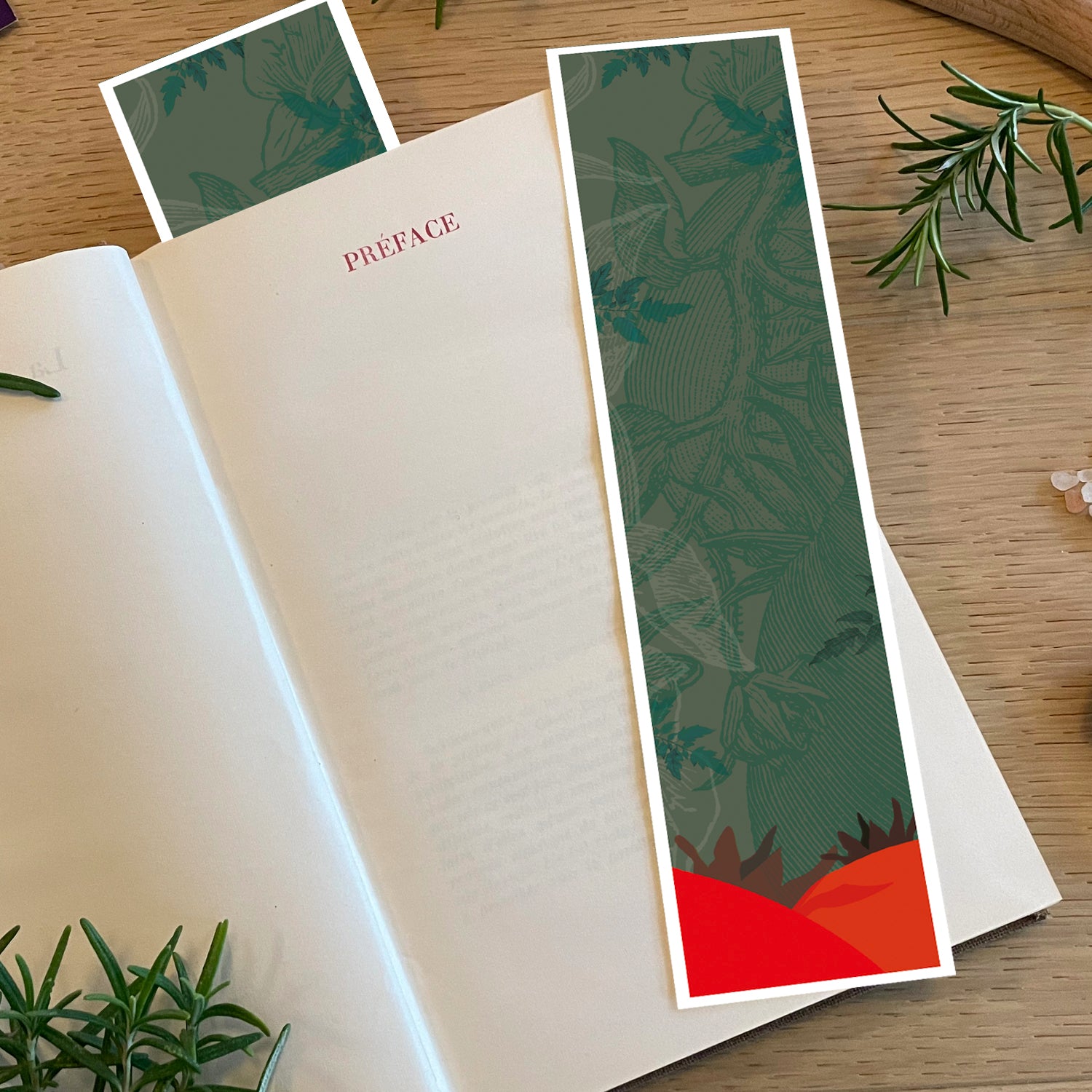 Marque-pages - Tomates vertes