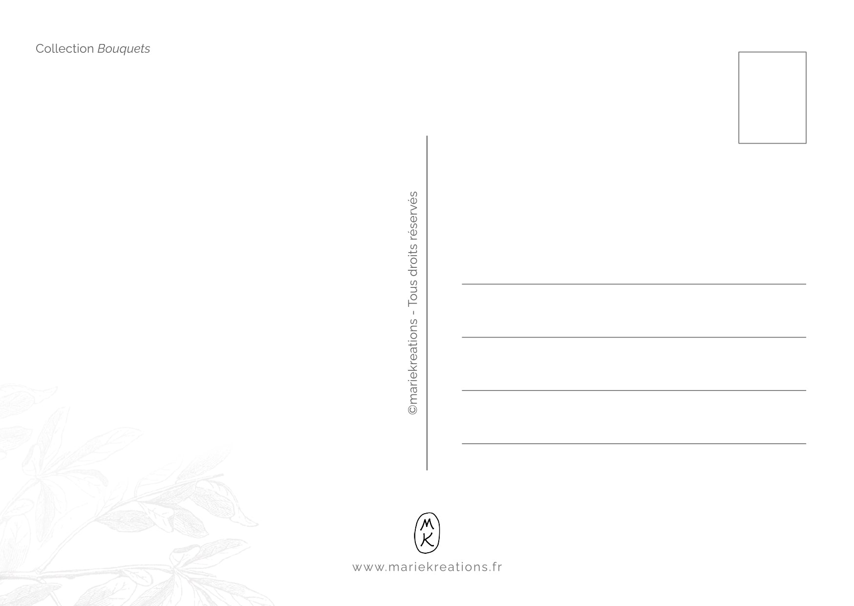 Carte A5 - Bouquets
