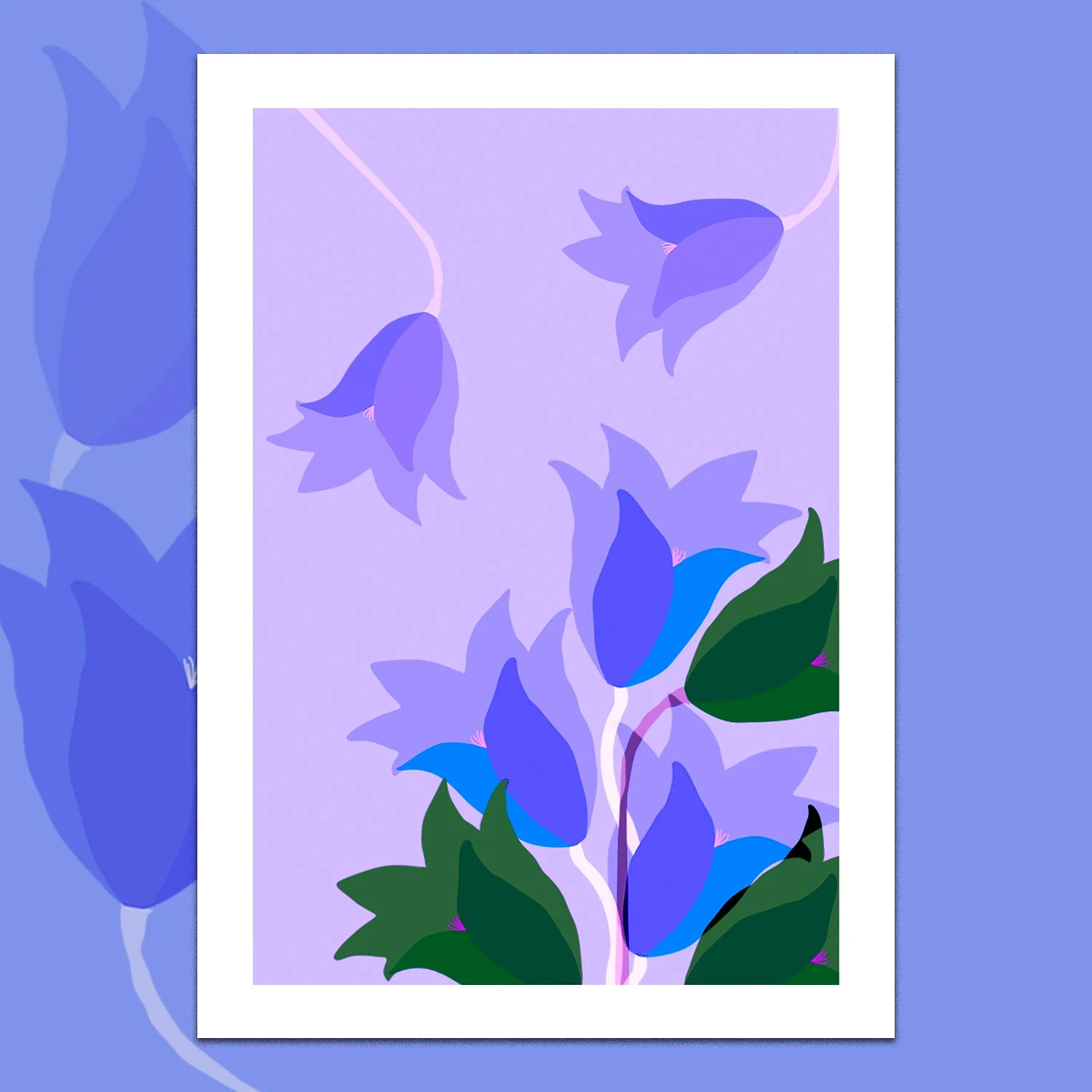 Les Bouquets — Black Blue Flower