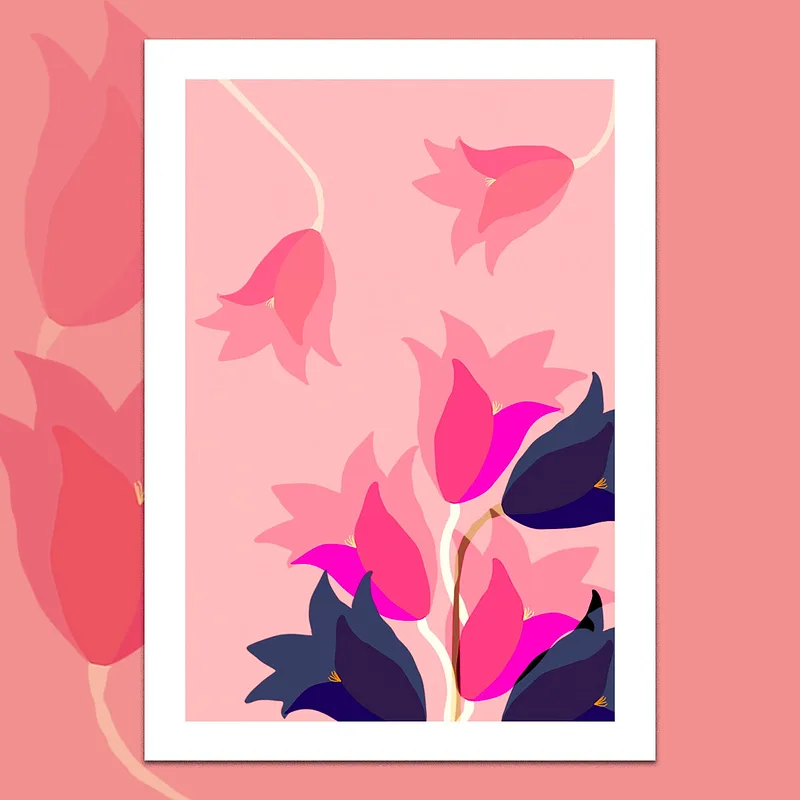Les Bouquets — Black colored Flower, 