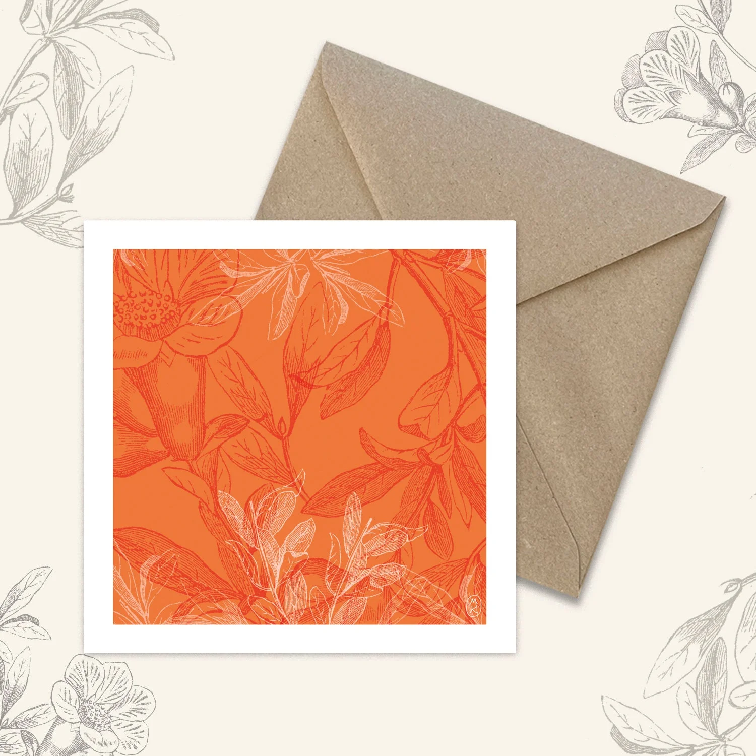 Carte carrée - Terracotta — vue 2