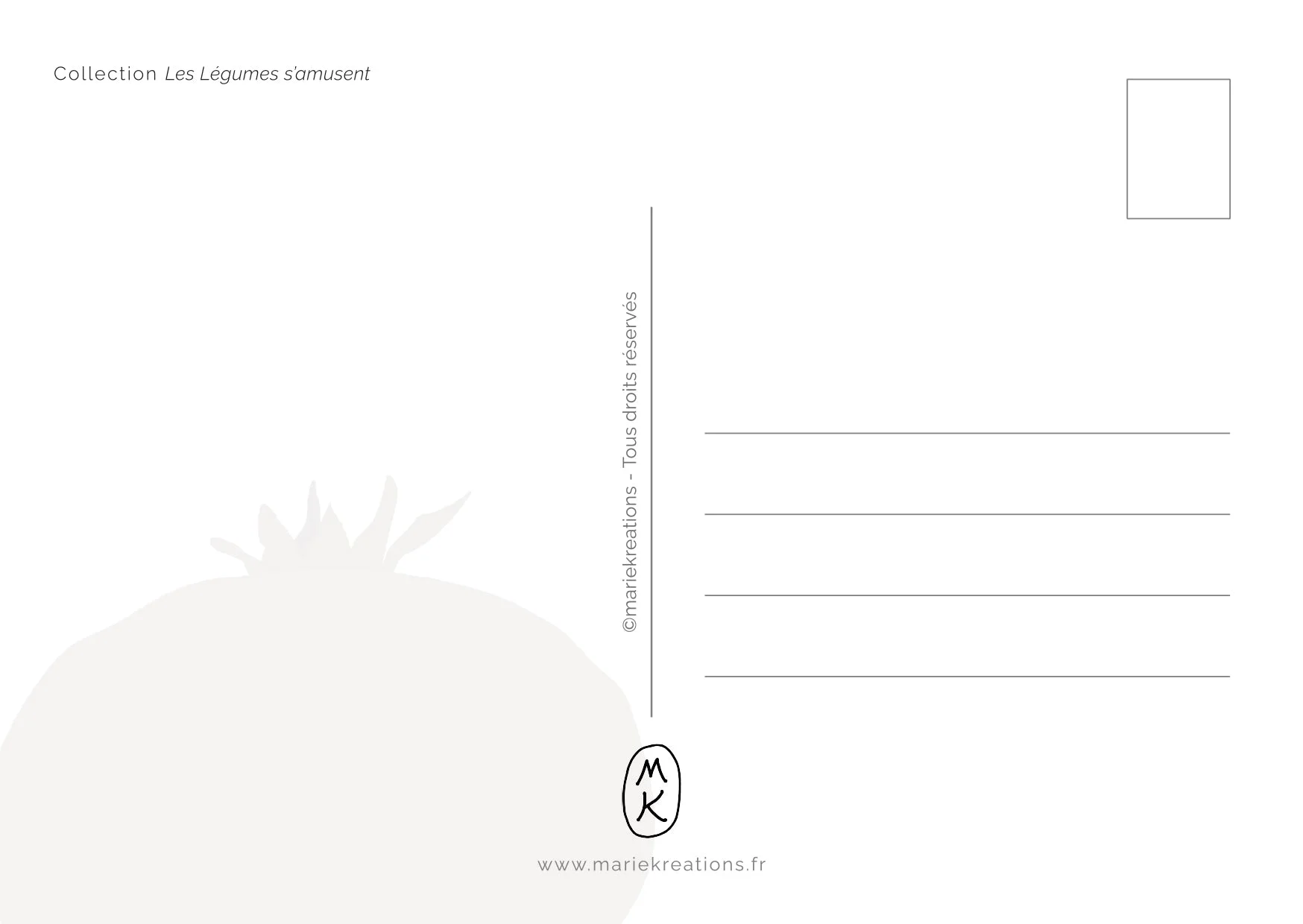 Carte A6 - Oignon — vue 3