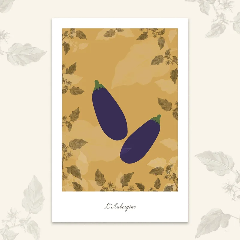 Le potager - Aubergines, 