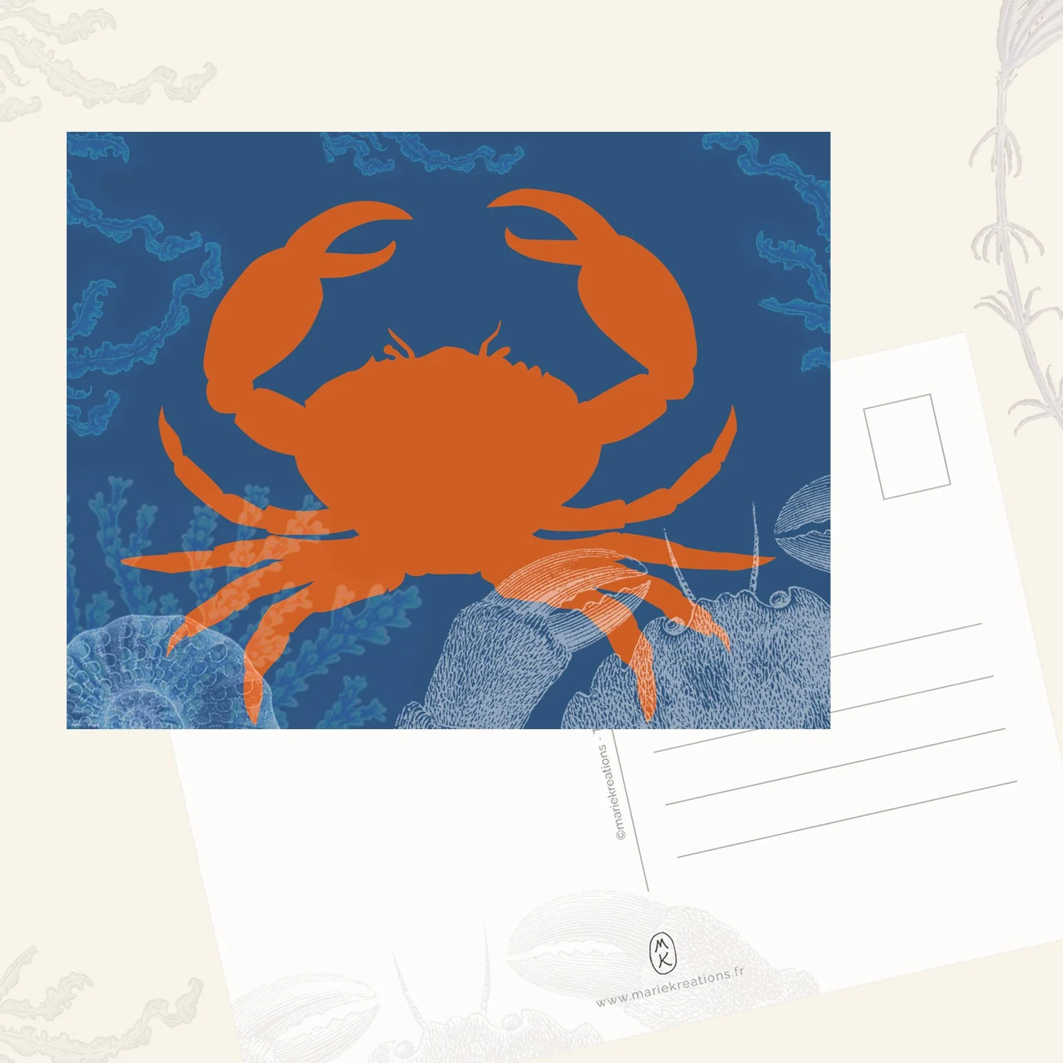 Carte A6 - Crabe — vue 2