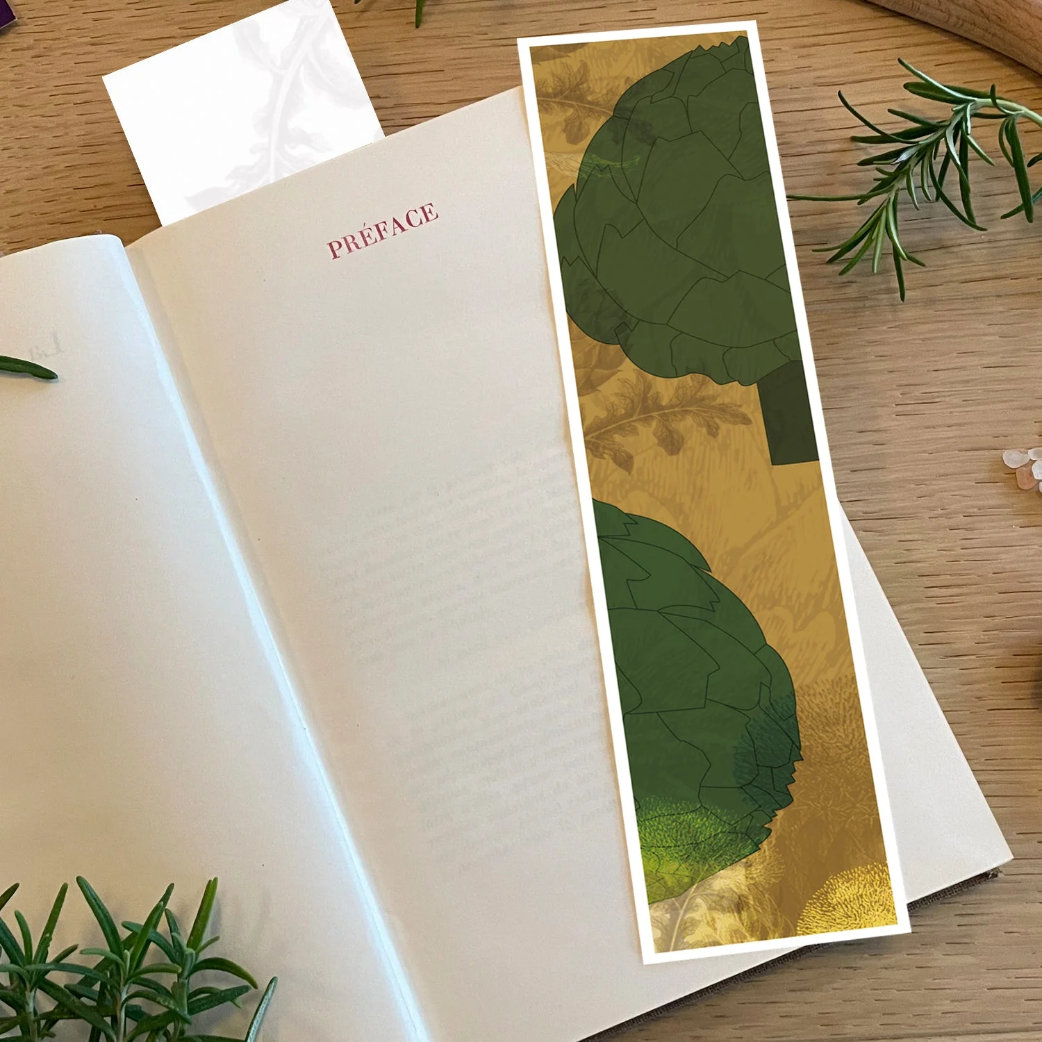 Marque-pages - Artichaut marron — vue 3