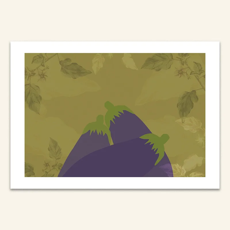 Carte A5 - Aubergines, 