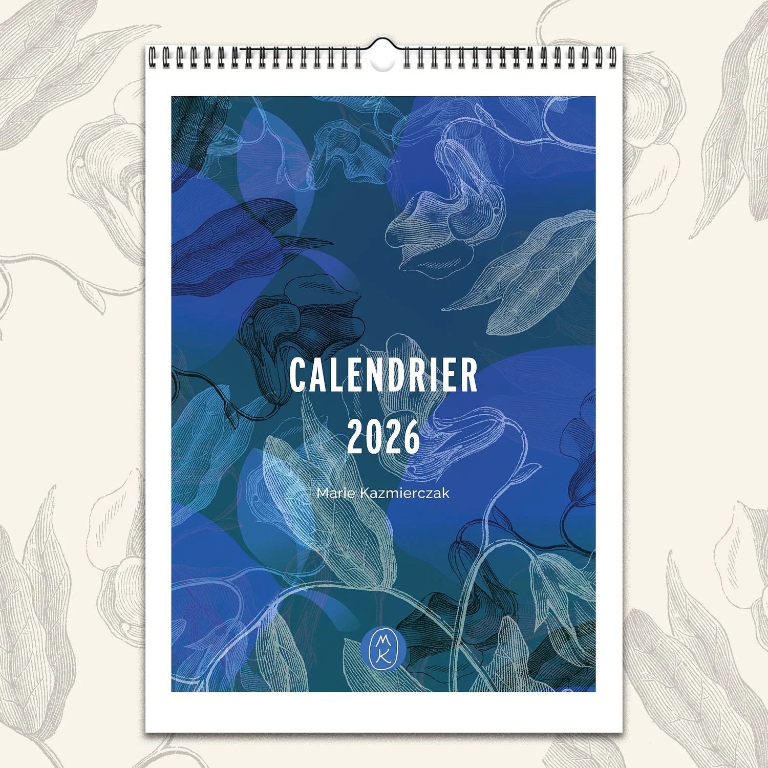 Calendrier mural 2026 " Les Volutes"